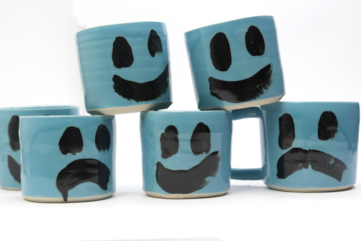 Mood Mugs - Blå m. hank / Sur